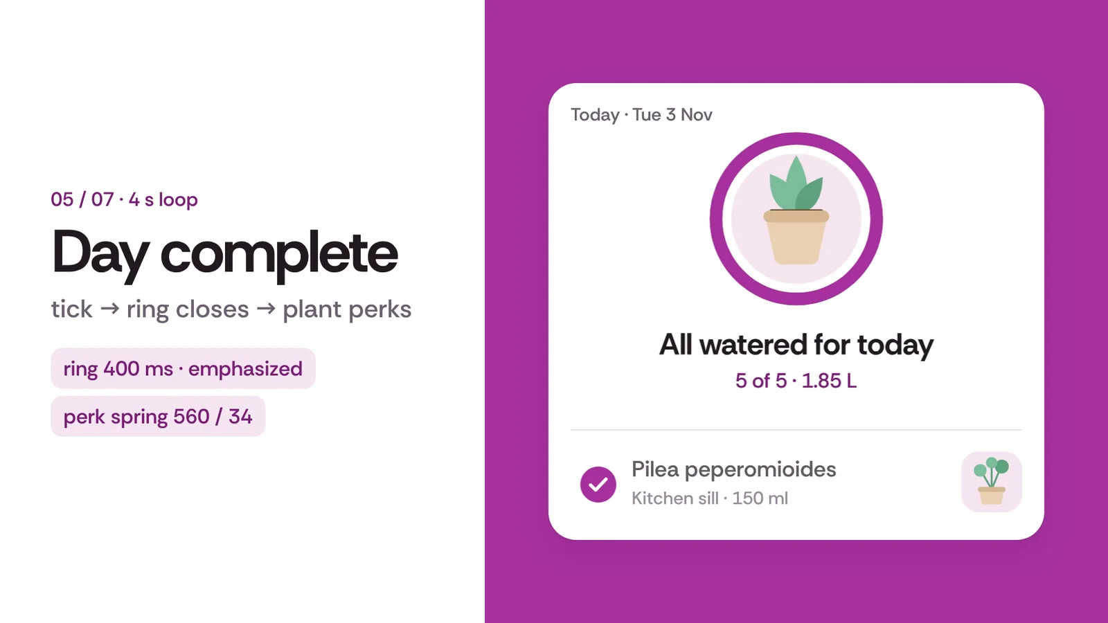 Dewly: 16:9 · 0:12 · Day complete, with its timing chips