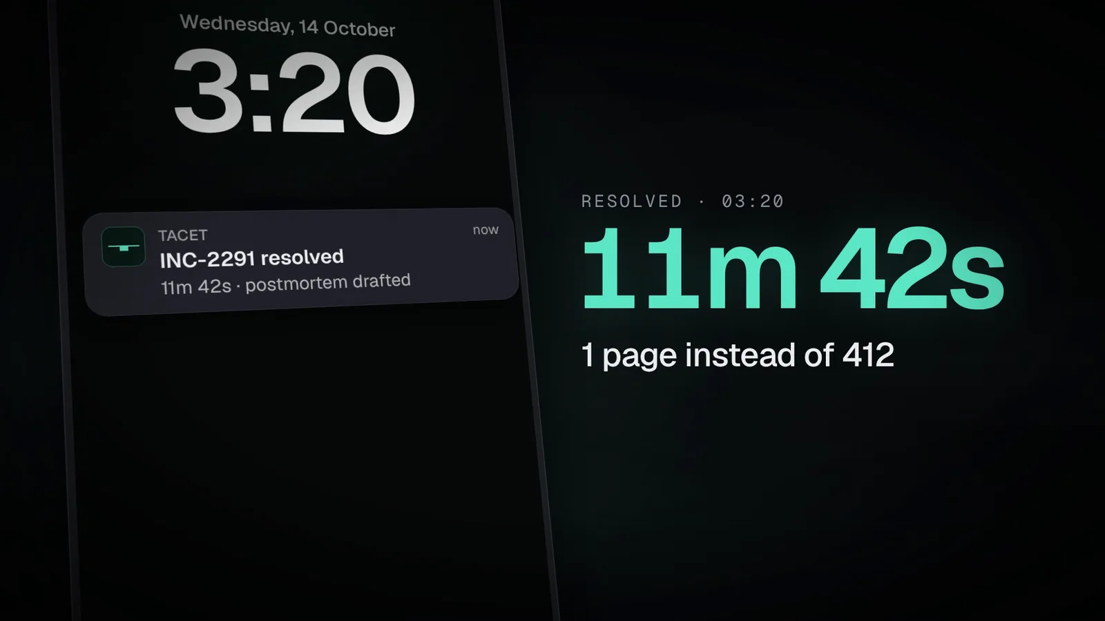Tacet: 16:9 · 0:40 · 1 page instead of 412