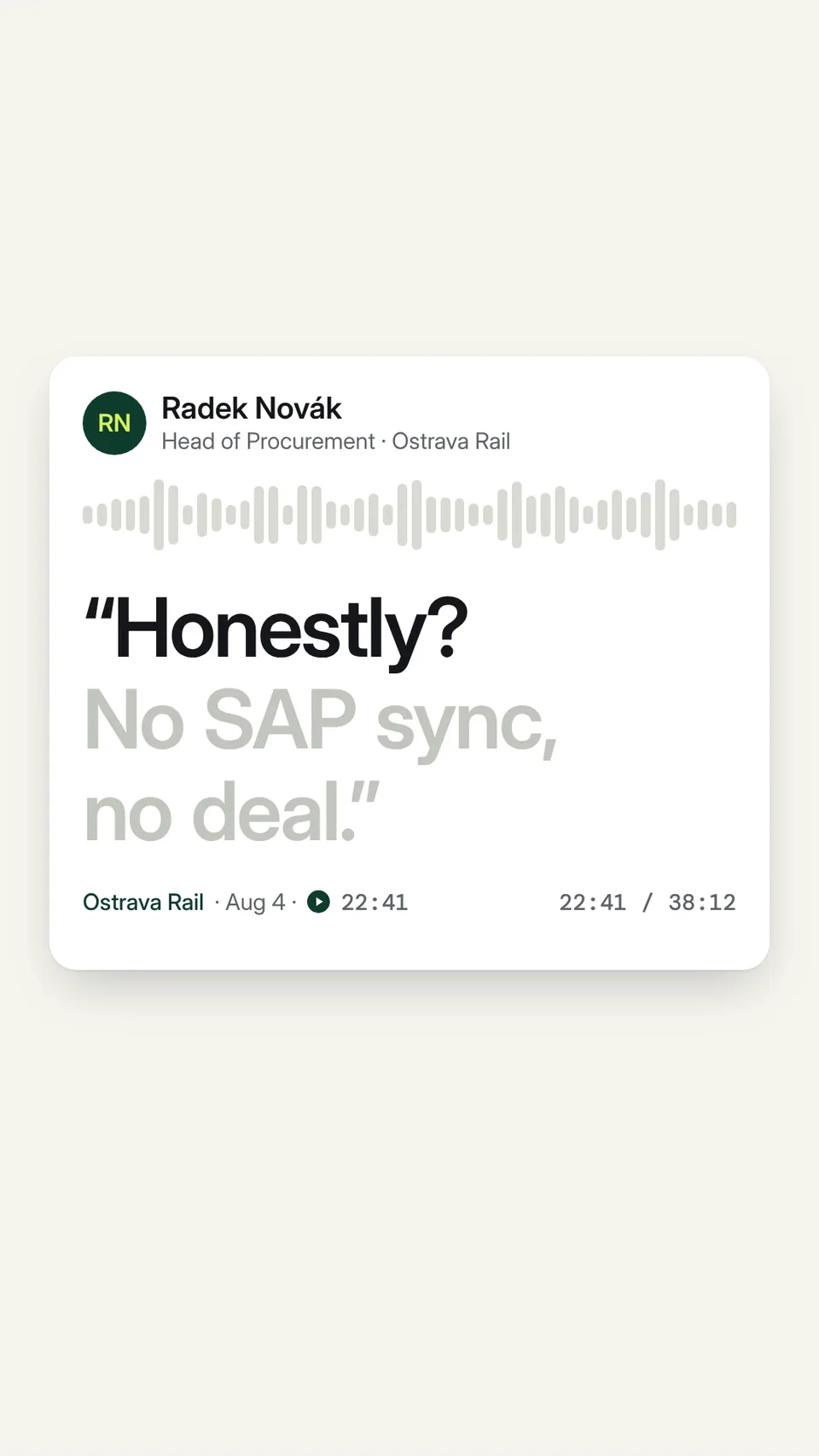 Earmark ads: Hook C · frame 0 · the customer’s words